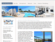Tablet Screenshot of palmvillaandapartments.com